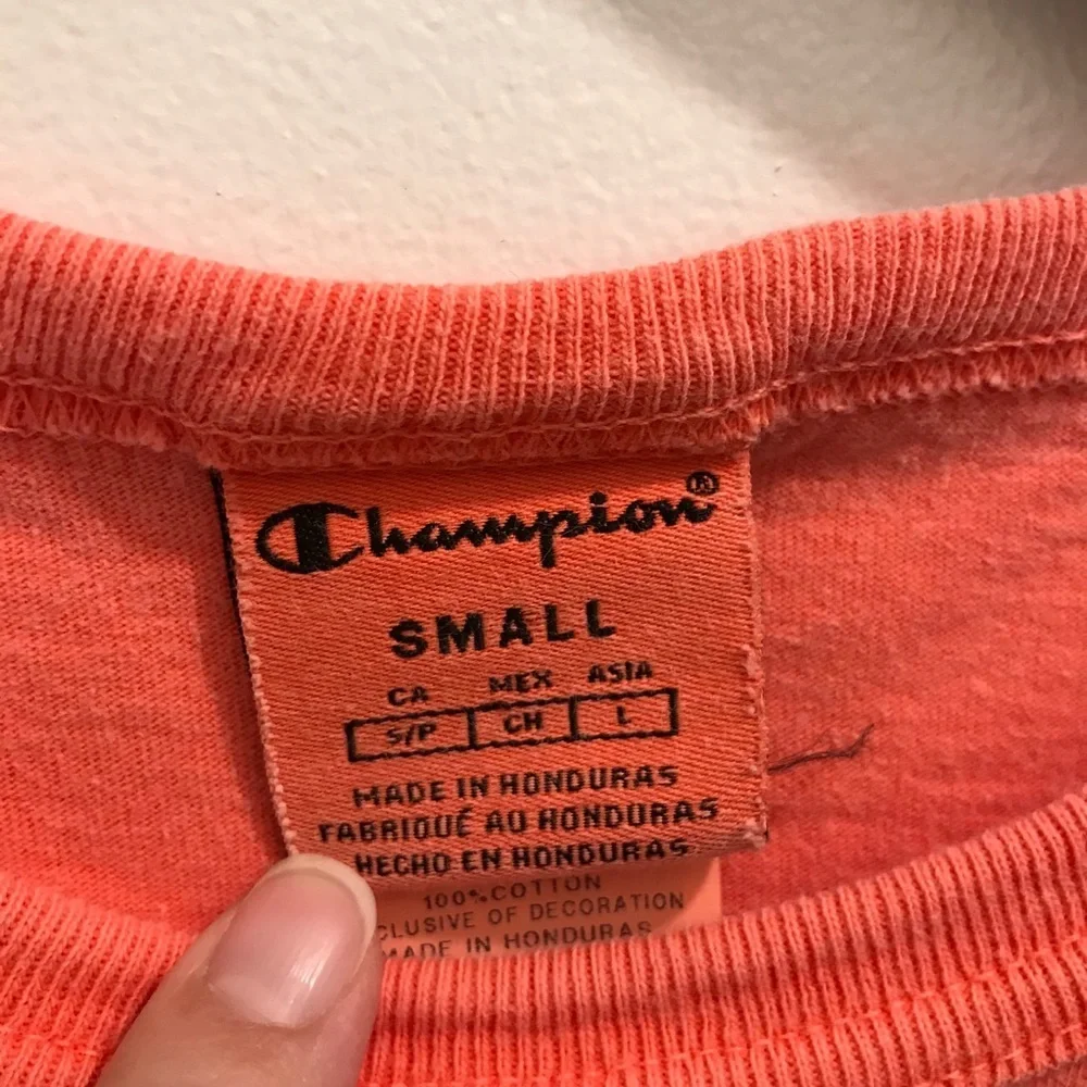 NWT Champion Heritage Script Pigment Dye Tee small